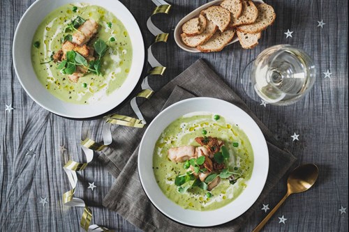 Ærtesuppe med kulmule