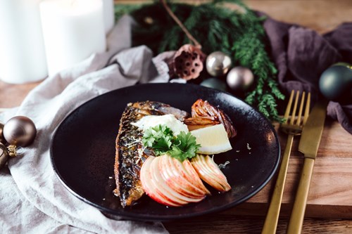 Stegte sild anrettet