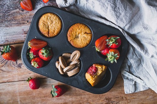 Jordbærmuffins