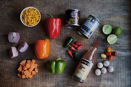 Ingredienser til mexicansk one pot